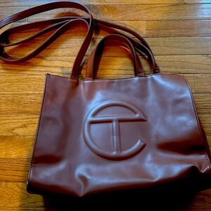Telfar medium brown tote